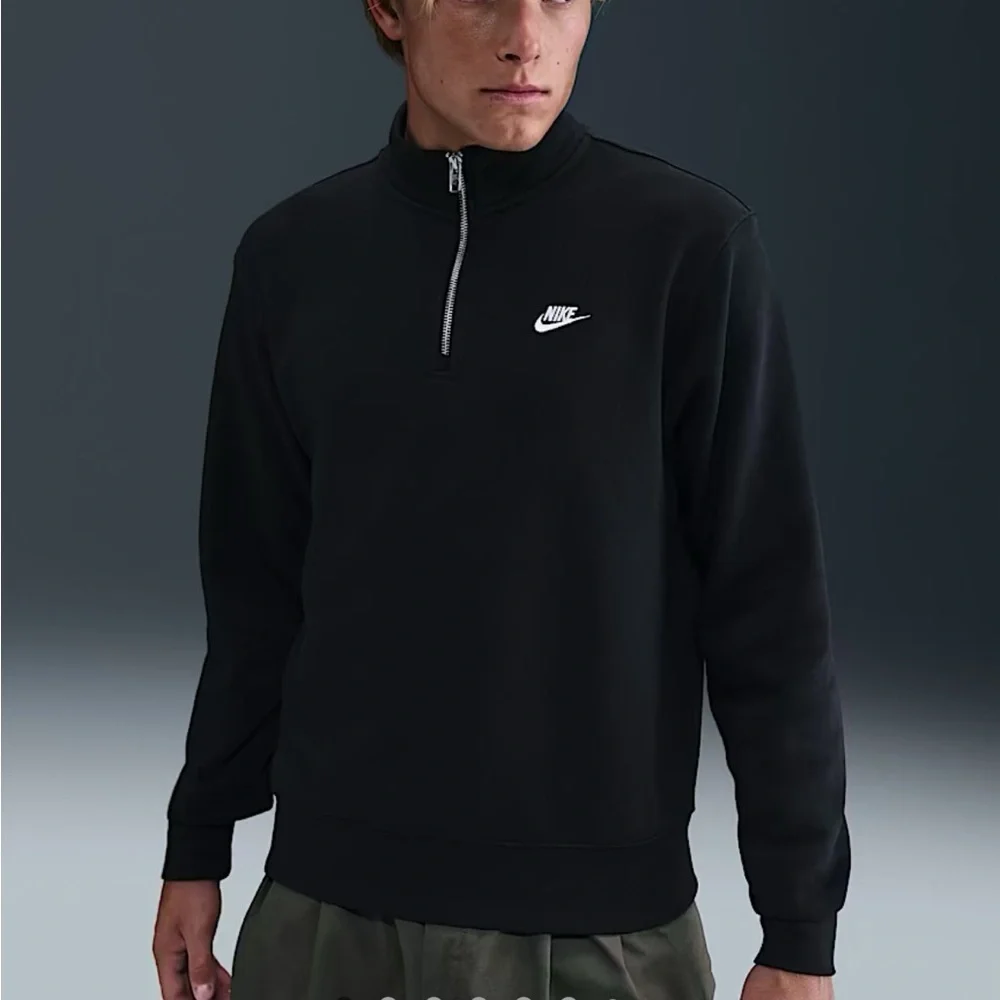 NEW Nike Men's Sportswear Club 1/2-Zip Pullover Sweatshirt